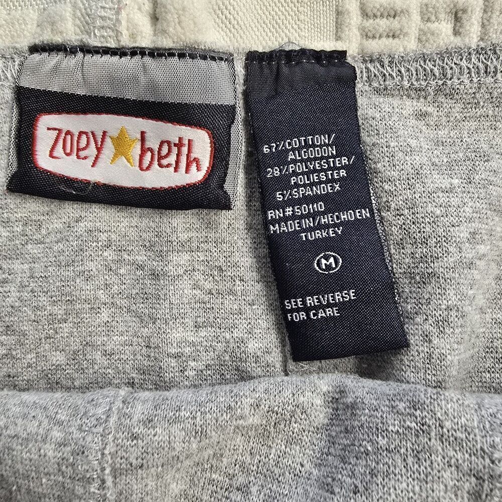 Zoey & Beth: Angel Mini Skirt Gray Size Medium Jrs Y2k Vintage (A44) - Picture 3 of 5